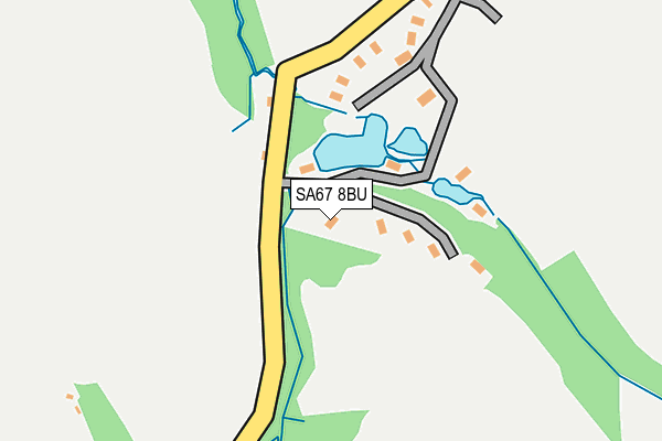 SA67 8BU map - OS OpenMap – Local (Ordnance Survey)