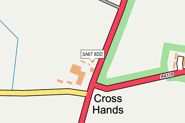 SA67 8DD map - OS OpenMap – Local (Ordnance Survey)