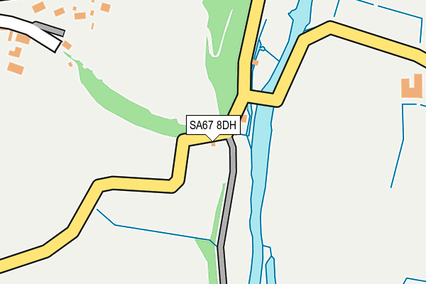 SA67 8DH map - OS OpenMap – Local (Ordnance Survey)