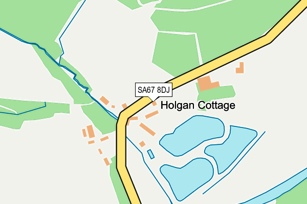 SA67 8DJ map - OS OpenMap – Local (Ordnance Survey)
