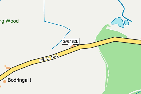 SA67 8DL map - OS OpenMap – Local (Ordnance Survey)