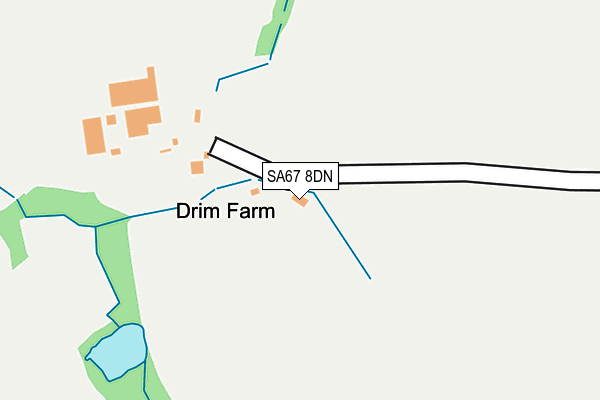 SA67 8DN map - OS OpenMap – Local (Ordnance Survey)