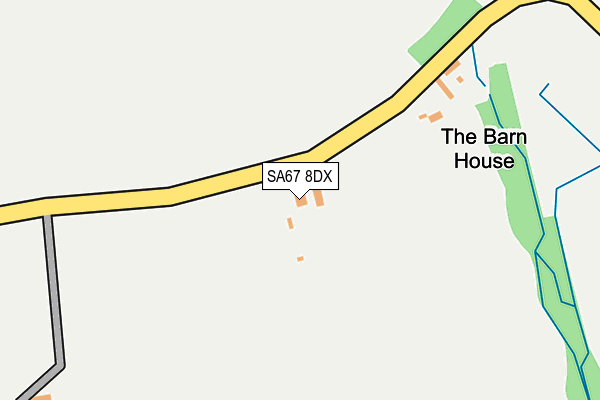 SA67 8DX map - OS OpenMap – Local (Ordnance Survey)