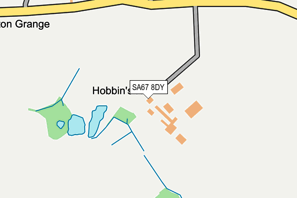 SA67 8DY map - OS OpenMap – Local (Ordnance Survey)