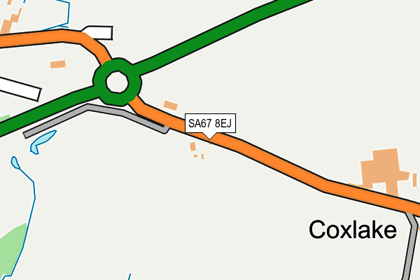 SA67 8EJ map - OS OpenMap – Local (Ordnance Survey)