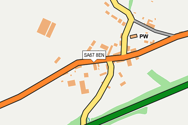 SA67 8EN map - OS OpenMap – Local (Ordnance Survey)