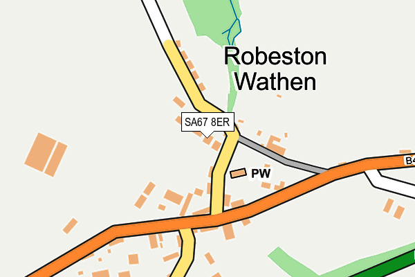 SA67 8ER map - OS OpenMap – Local (Ordnance Survey)
