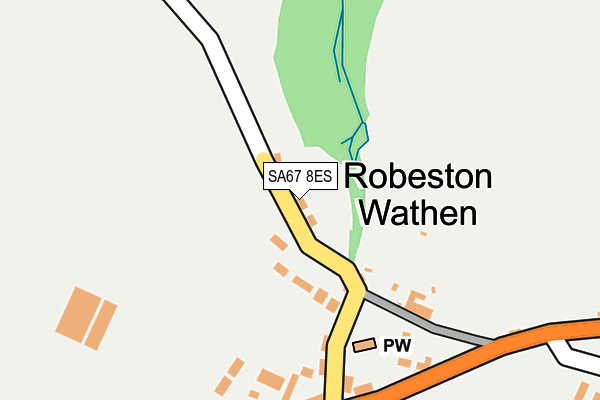 SA67 8ES map - OS OpenMap – Local (Ordnance Survey)