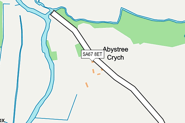 SA67 8ET map - OS OpenMap – Local (Ordnance Survey)