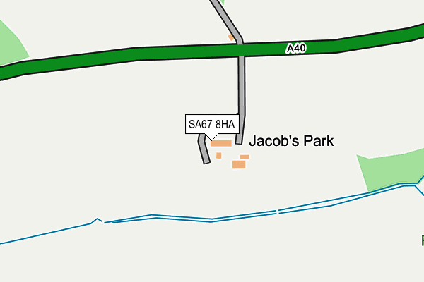 SA67 8HA map - OS OpenMap – Local (Ordnance Survey)