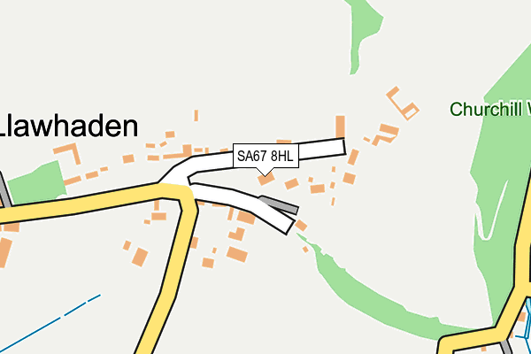 SA67 8HL map - OS OpenMap – Local (Ordnance Survey)