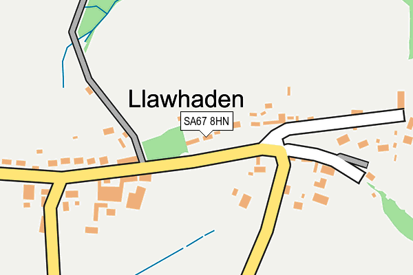 SA67 8HN map - OS OpenMap – Local (Ordnance Survey)