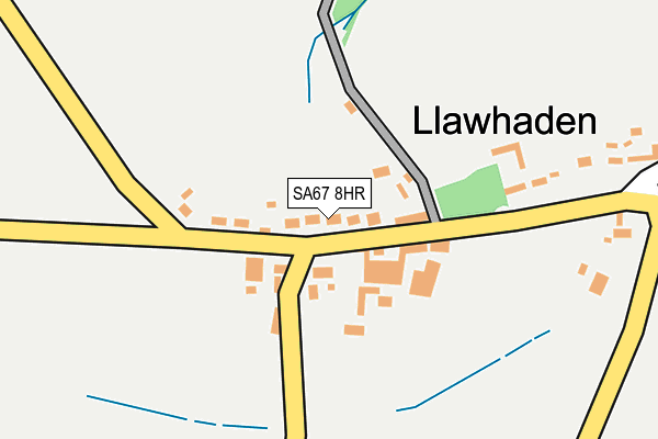 SA67 8HR map - OS OpenMap – Local (Ordnance Survey)