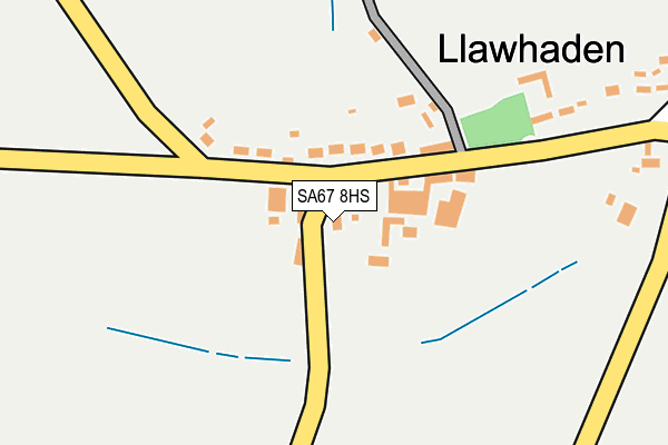 SA67 8HS map - OS OpenMap – Local (Ordnance Survey)