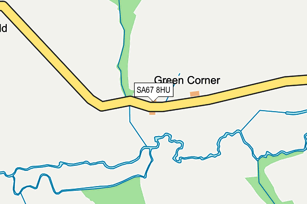 SA67 8HU map - OS OpenMap – Local (Ordnance Survey)