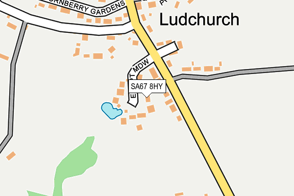 SA67 8HY map - OS OpenMap – Local (Ordnance Survey)