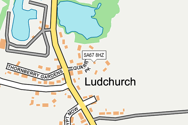 SA67 8HZ map - OS OpenMap – Local (Ordnance Survey)