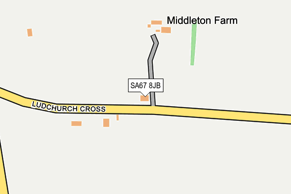 SA67 8JB map - OS OpenMap – Local (Ordnance Survey)