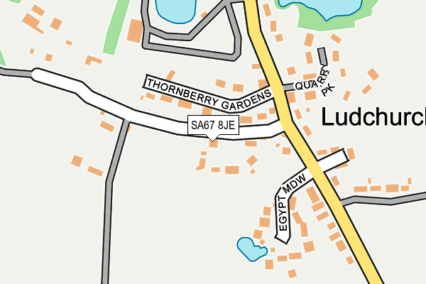 SA67 8JE map - OS OpenMap – Local (Ordnance Survey)