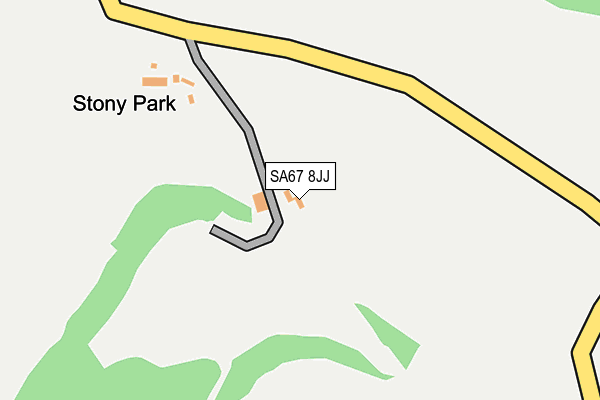 SA67 8JJ map - OS OpenMap – Local (Ordnance Survey)