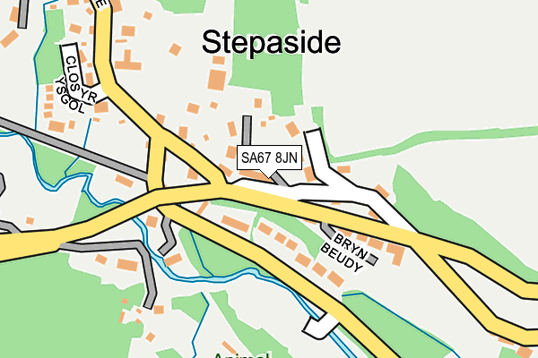 SA67 8JN map - OS OpenMap – Local (Ordnance Survey)