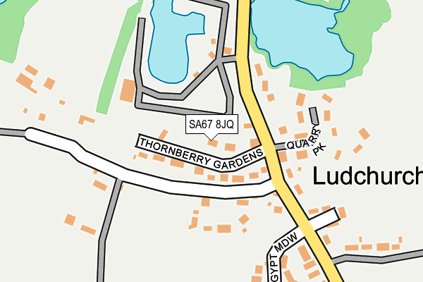 SA67 8JQ map - OS OpenMap – Local (Ordnance Survey)