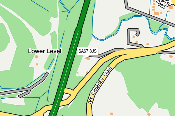 SA67 8JS map - OS OpenMap – Local (Ordnance Survey)