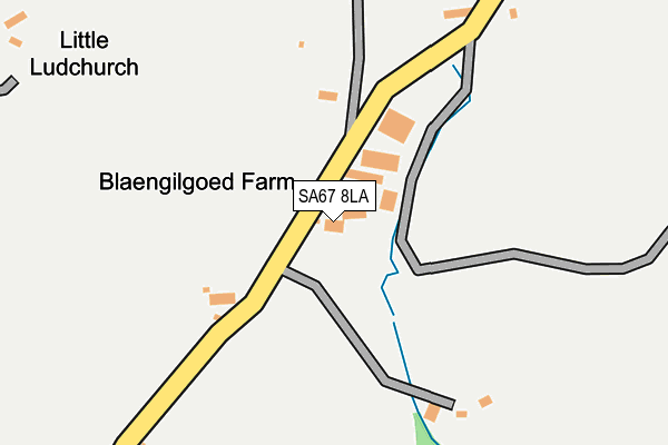 SA67 8LA map - OS OpenMap – Local (Ordnance Survey)