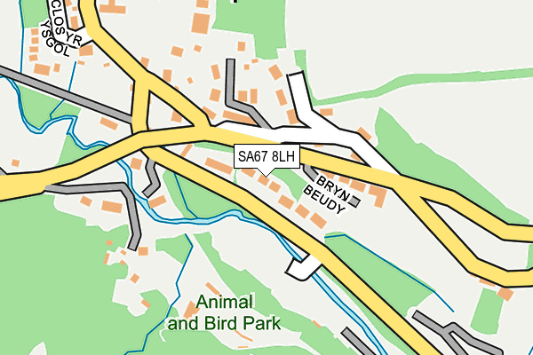 SA67 8LH map - OS OpenMap – Local (Ordnance Survey)