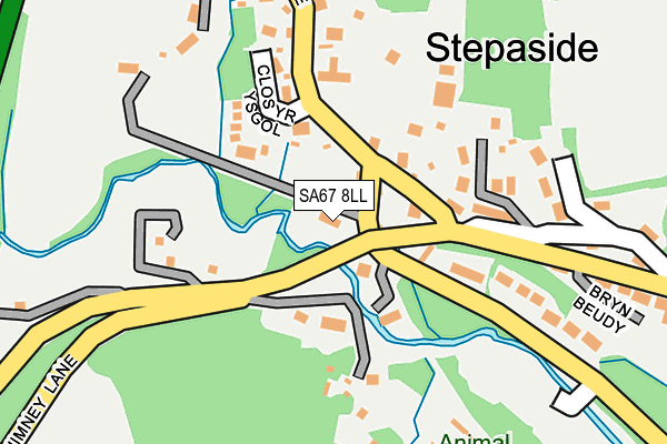 SA67 8LL map - OS OpenMap – Local (Ordnance Survey)