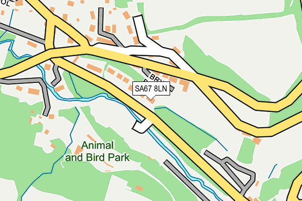 SA67 8LN map - OS OpenMap – Local (Ordnance Survey)
