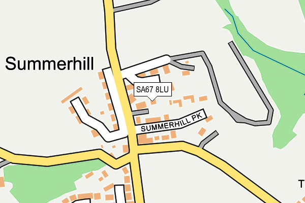 SA67 8LU map - OS OpenMap – Local (Ordnance Survey)