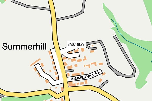 SA67 8LW map - OS OpenMap – Local (Ordnance Survey)
