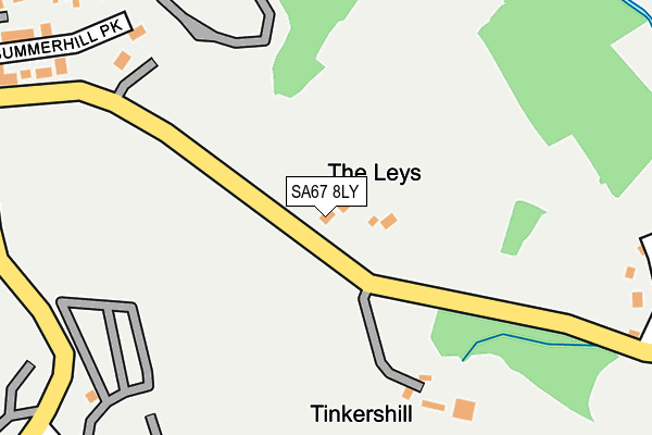 SA67 8LY map - OS OpenMap – Local (Ordnance Survey)