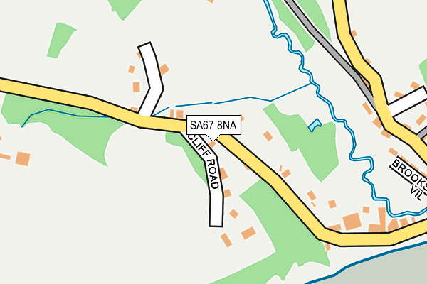 SA67 8NA map - OS OpenMap – Local (Ordnance Survey)