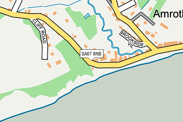 SA67 8NB map - OS OpenMap – Local (Ordnance Survey)