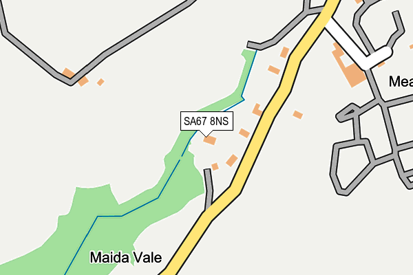SA67 8NS map - OS OpenMap – Local (Ordnance Survey)
