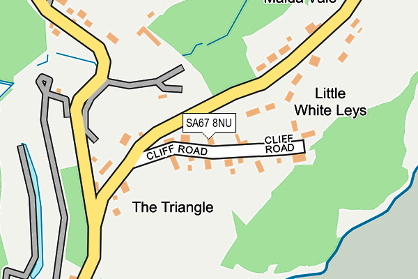 SA67 8NU map - OS OpenMap – Local (Ordnance Survey)