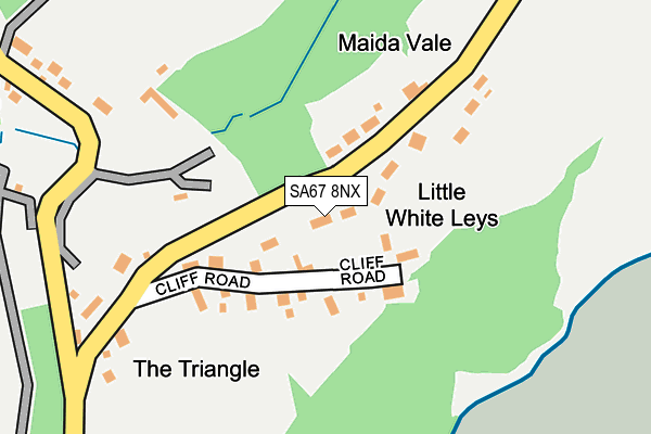 SA67 8NX map - OS OpenMap – Local (Ordnance Survey)