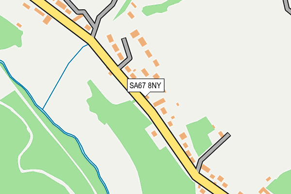 SA67 8NY map - OS OpenMap – Local (Ordnance Survey)