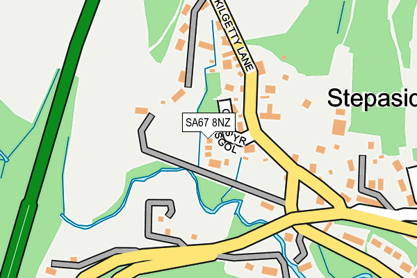 SA67 8NZ map - OS OpenMap – Local (Ordnance Survey)