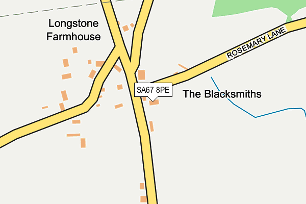 SA67 8PE map - OS OpenMap – Local (Ordnance Survey)