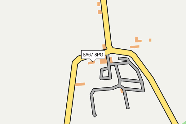 SA67 8PG map - OS OpenMap – Local (Ordnance Survey)