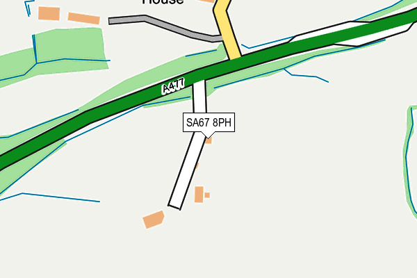 SA67 8PH map - OS OpenMap – Local (Ordnance Survey)