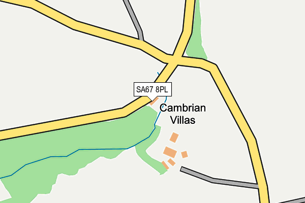 SA67 8PL map - OS OpenMap – Local (Ordnance Survey)