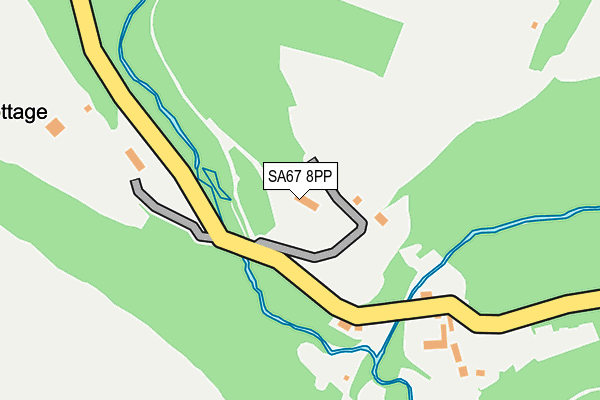 SA67 8PP map - OS OpenMap – Local (Ordnance Survey)