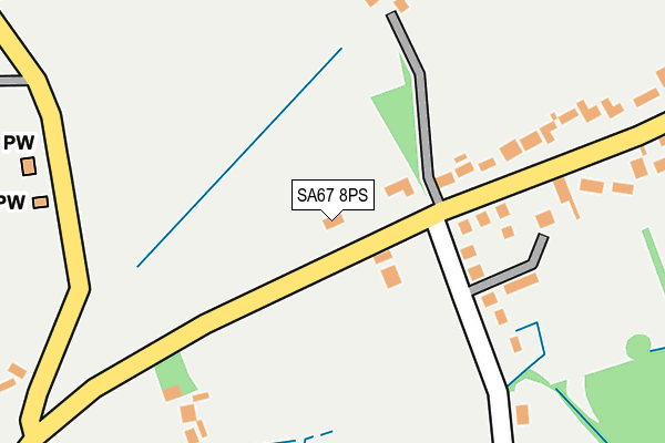 SA67 8PS map - OS OpenMap – Local (Ordnance Survey)