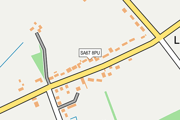 SA67 8PU map - OS OpenMap – Local (Ordnance Survey)