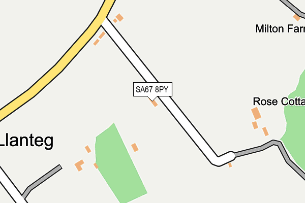 SA67 8PY map - OS OpenMap – Local (Ordnance Survey)