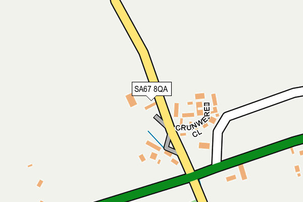 SA67 8QA map - OS OpenMap – Local (Ordnance Survey)